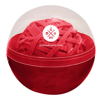 RED RUBBER BAND BALL CASE
